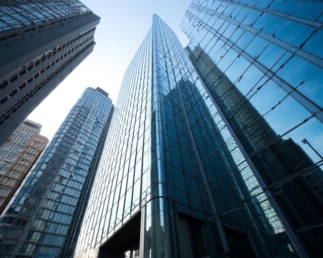 Modern corporate office building in New York