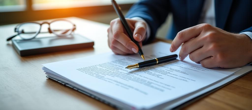 Legal documentation and professional consultation setting